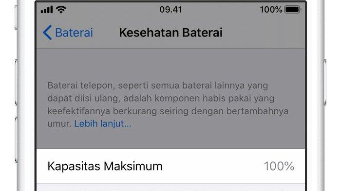 Ilustrasi battery health iPhone
