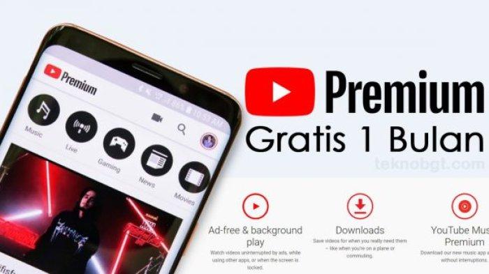 Ilustrasi layanan YouTube Premium