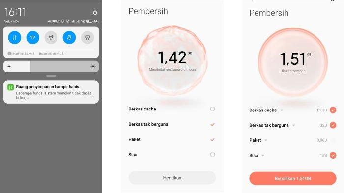 Ilustrasi membersihkan cache di HP Android