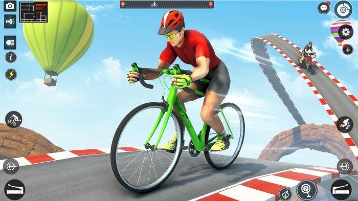 Game balap sepeda BMX Cycle Stunt Game bisa dimainkan di HP Android