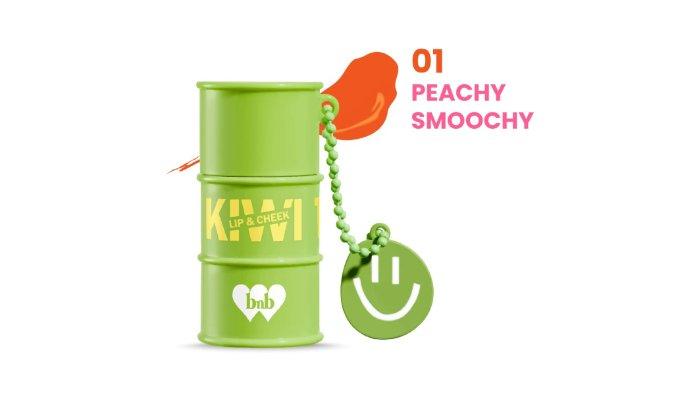BNB Barenbliss Korean Kiwi Tin Tint Lip & Cheek Shade Peachy Smoochy