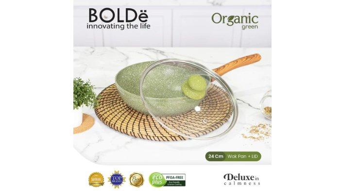 BOLDe Organic Green Wok Pan