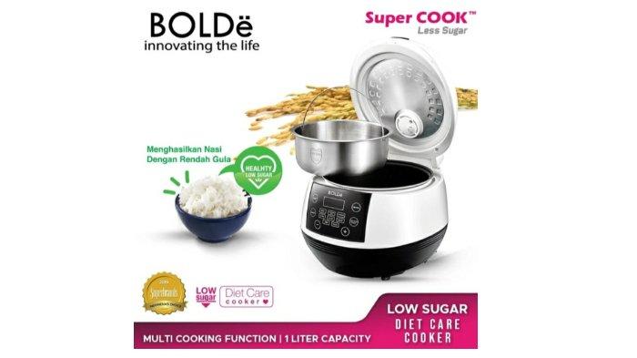 BOLDe Super COOK Less Sugar berdaya rendah dengan kapasitas 1 liter.