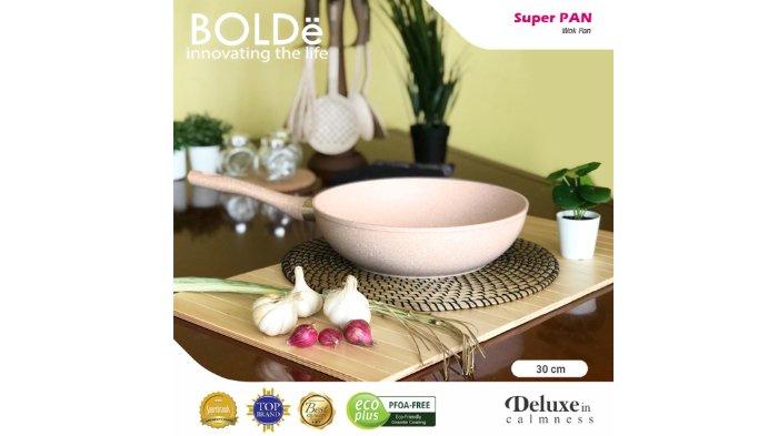 BOLDe Super Pan Wok Granite Beige 30 Cm terbuat dari material berkualitas dan tampilan elegan