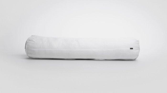 Bolster Plain White 23x100cm Silicon.