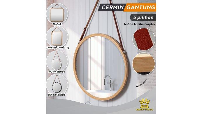 Bright Crown Cermin Dinding Gantung