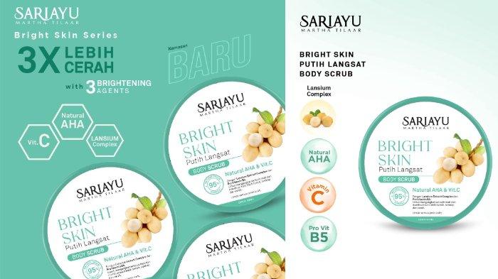 SARIAYU Bright Skin Putih Langsat Body Scrub dilengkapi dengan kandungan berbagai ekstrak yang mampu membersihkan hingga mencerahkan kulit