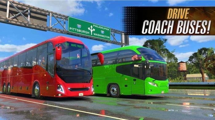 Ilustrasi gameplay Bus Simulator 2023
