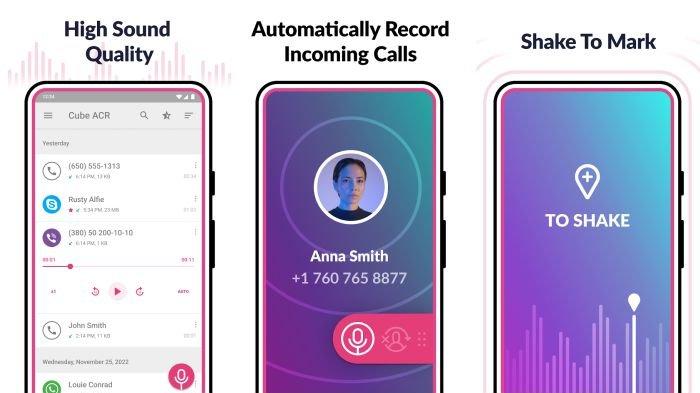 Aplikasi perekam panggilan Call Recorder - Cube ACR