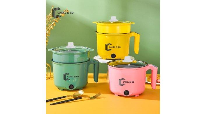 CANEL & CO Goreng Panci Listrik hadir dengan 3 pilihan warna dan pemanasan merata.