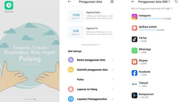 Ilustrasi cara untuk melihat aplikasi yang bikin boros kuota data internet di HP Android Xiaomi