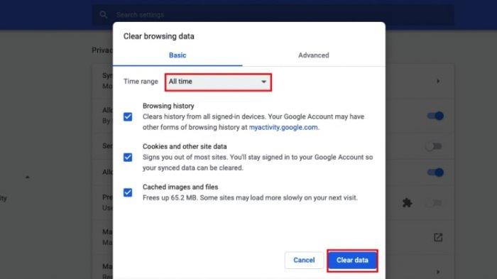 Ilustrasi Cara Menghapus Cache di Google Chrome