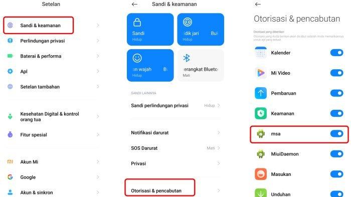 Ilustrasi mematikan msa untuk menghilangkan iklan di HP Xiaomi