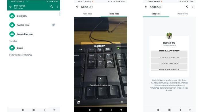 Langkah-langkah menyimpan kontak WhatsApp lebih praktis dengan kode QR