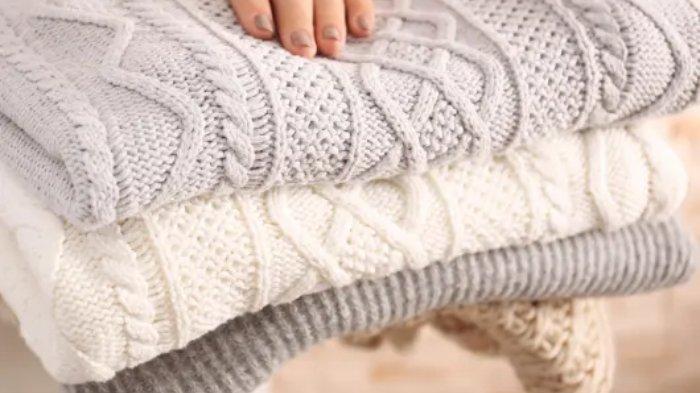 Ilustrasi pakaian berbahan wol.