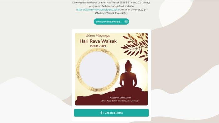 Ilustrasi Cara Pasang Link Twibbon Hari Raya Waisak 2024