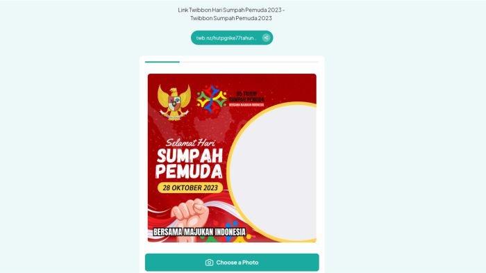Ilustrasi Cara Pasang Twibbon Hari Sumpah Pemuda 2023