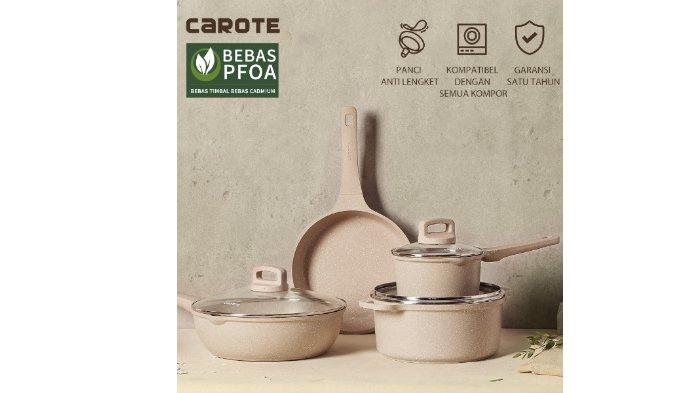 CAROTE Set Peralatan Masak Granit berbagai seri.