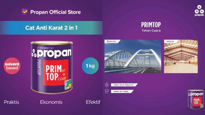 CAT BESI ANTI KARAT 2 IN 1 PROPAN PRIMTOP 88 - 1KG - BLACK