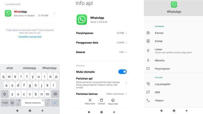 Ilustrasi mengatur perizinan akses daftar kontak di aplikasi WhatsApp