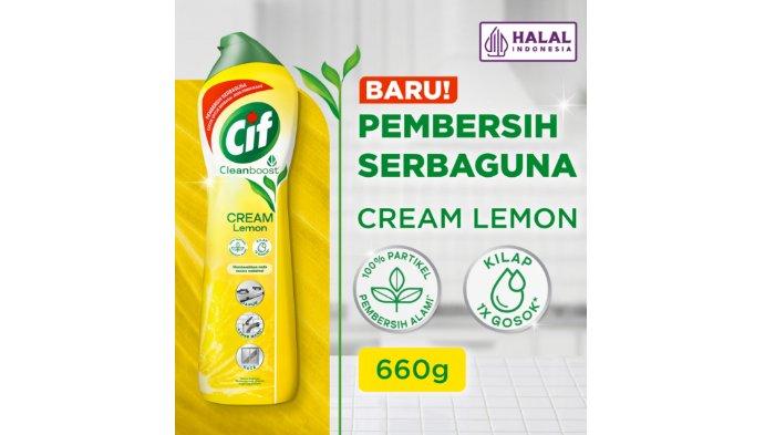 CIF CREAM Pembersih Serbaguna Lemon Botol 660G.