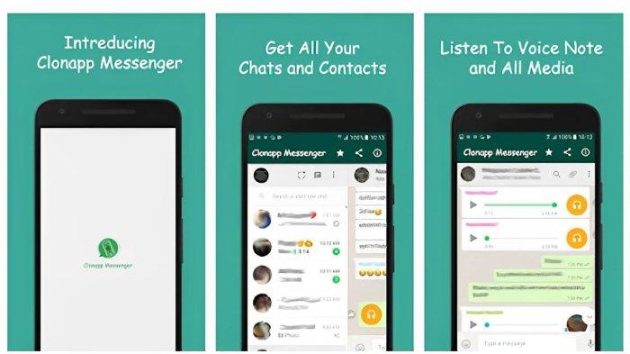 Ilustrasi Aplikasi Clone App Messenger