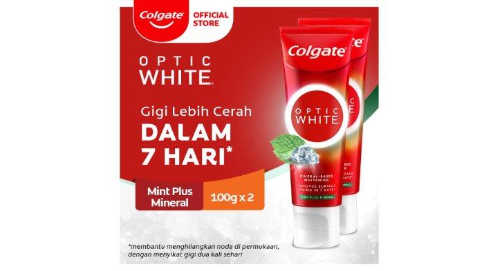 Colgate Optic White Whitening Toothpaste Mint Plus Mineral 100 gram 2 pcs.