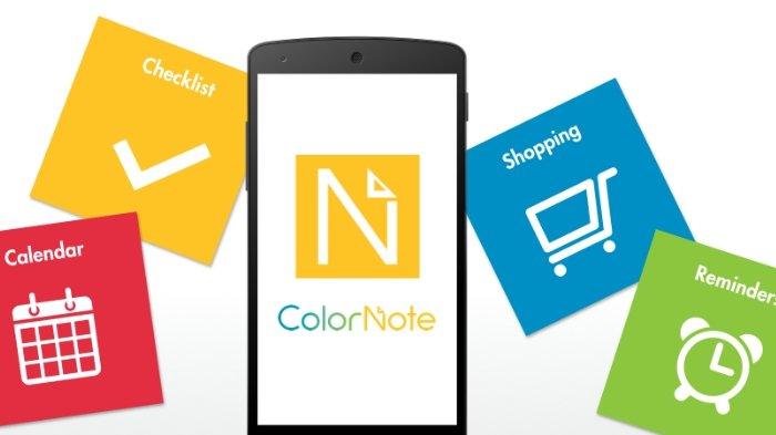 Aplikasi ColorNote untuk perangkat HP