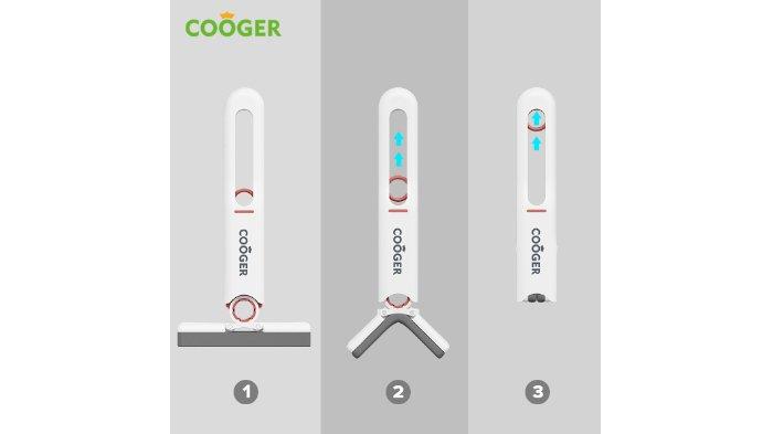 COOGER Mini Spons Mop Portable lebih praktis dan ringkas digunakan.