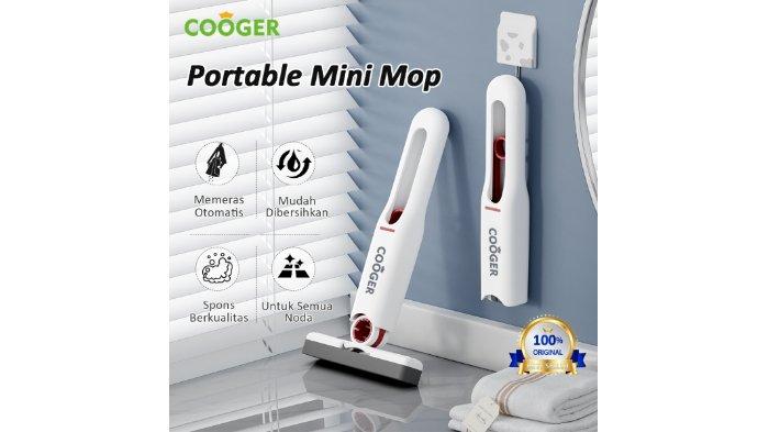 COOGER Mini Spons Mop Portable dengan desain ringkas mampu jangkau area kecil.