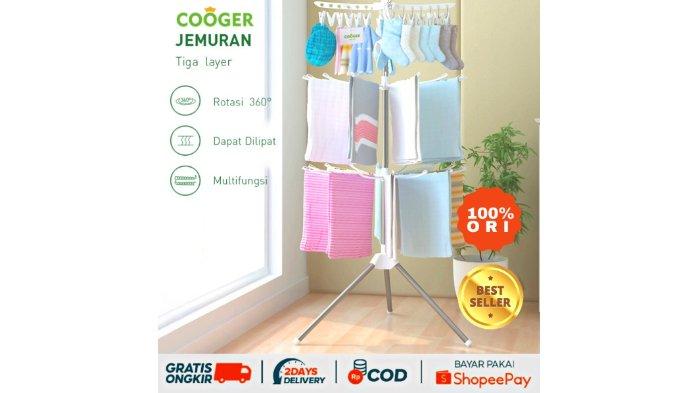COOGER Rak Jemuran 24 Klip 