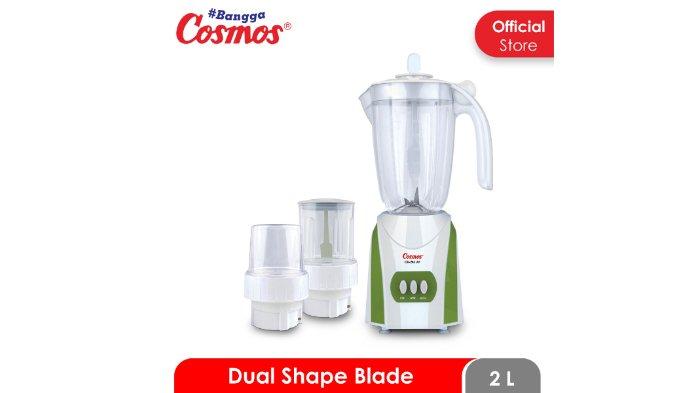 Cosmos CB-282 AP berkapasitas 2 liter dibekali dengan dry dan wett mill untuk olah berbagai bumbu dapur sekaligus.