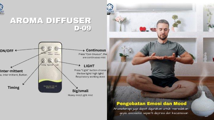 Covenant Humdifier Diffuser 400ml bikin ruangan semakin nyaman.