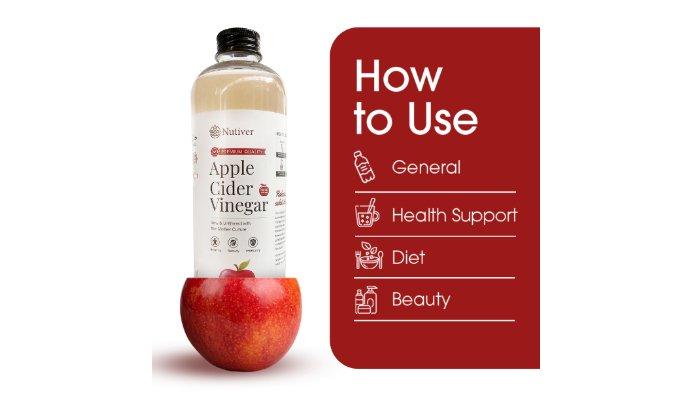 Cuka Apel Organik / Apple Cider Vinegar / Minuman Diet dan Kesehatan - 250ML