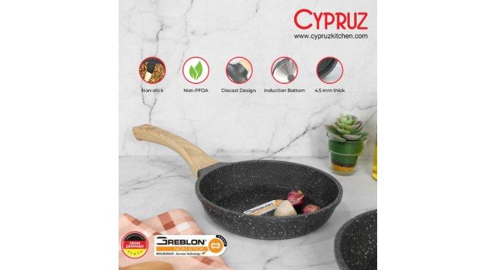 CYPRUZ Fry Pan Premium Grey Granite Diecast Series.