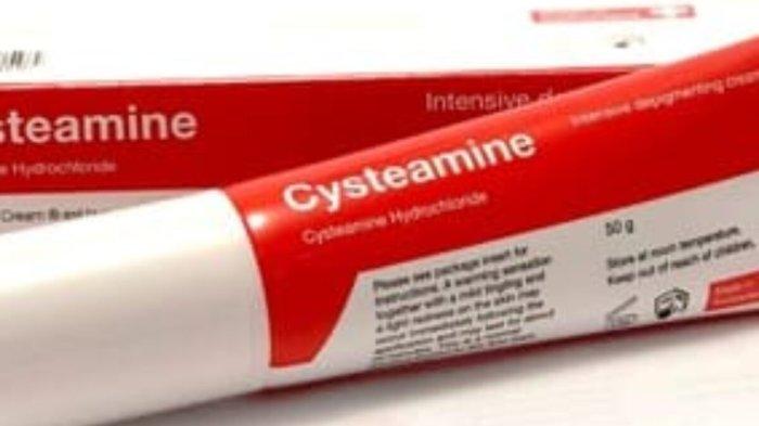 Ilustrasi skincare yang mengandung Cysteamine.
