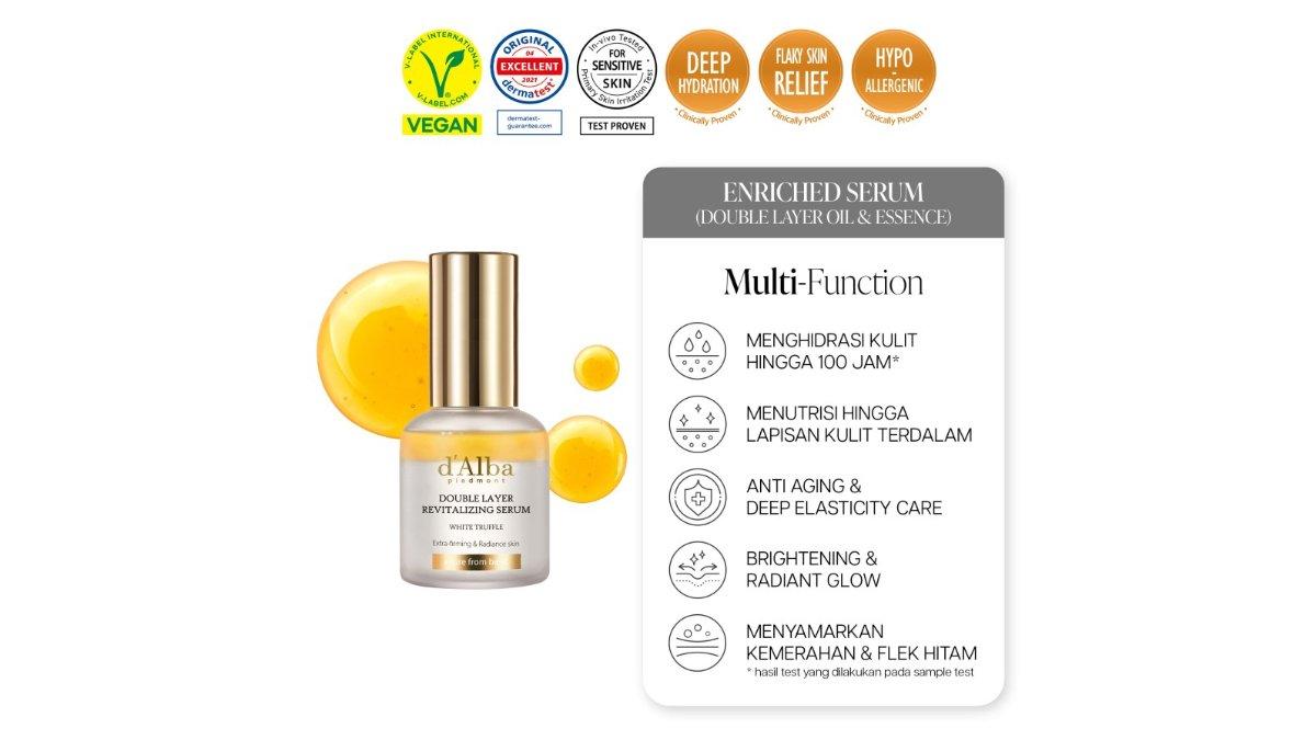 d'Alba White Truffle Double Layer Revitalizing Serum