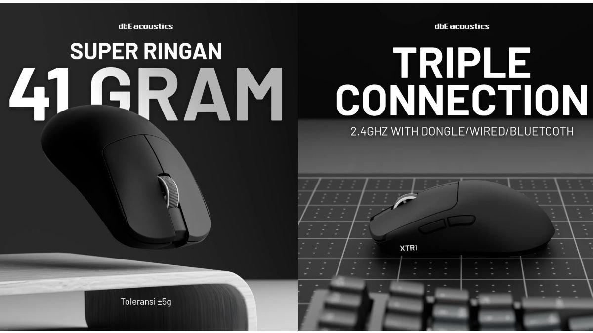 Ilustrasi mouse gaming dbE TENO XTR1