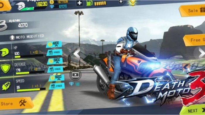 Game balap motor Death Moto 3