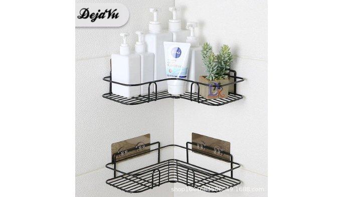 DejaVu Rak Sudut Kamar Mandi lebih kokoh dan leluasa untuk organisir peralatan mandi.