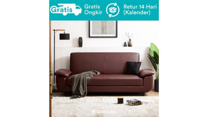 Dekoruma Hato Sofa Bed Minimalis Kulit