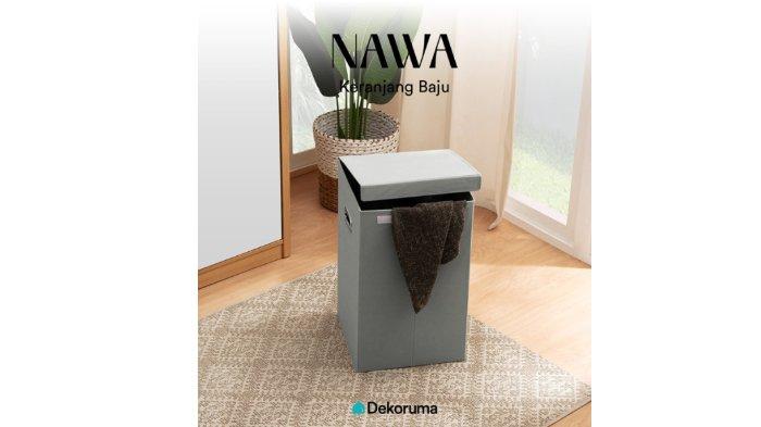 Dekoruma NAWA Keranjang Baju hadir dengan desain foldable.