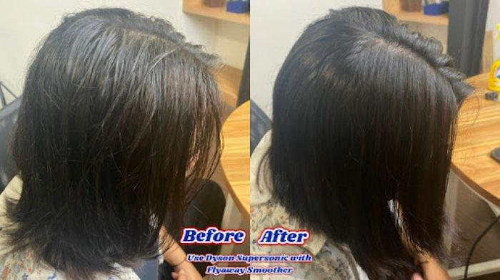 Dyson supersonic with flyaway smoother bikin rambut yang lembab basah jadi cepat kering