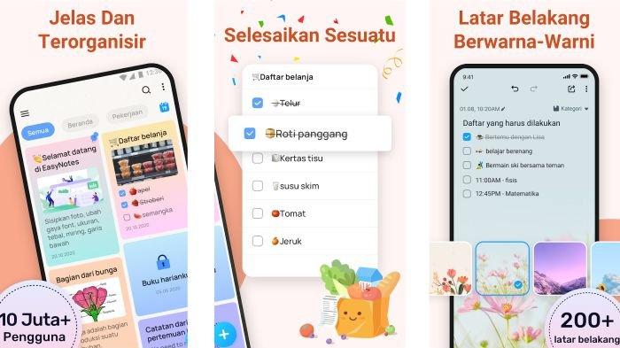 Aplikasi note Easy Notes