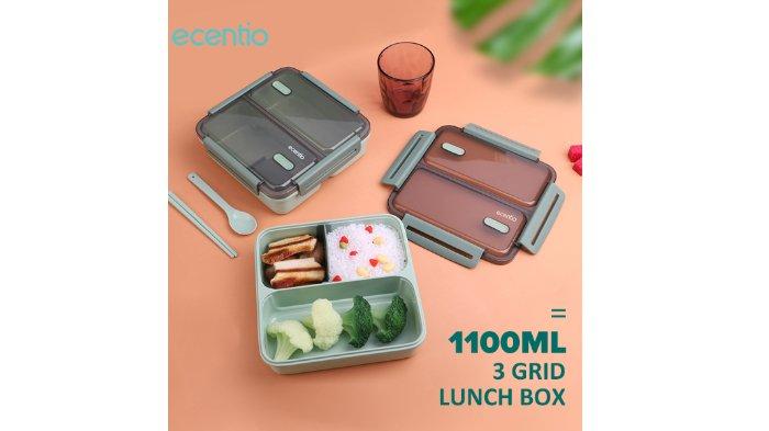 ecentio 1100ml 3 Grid Lunch Box
