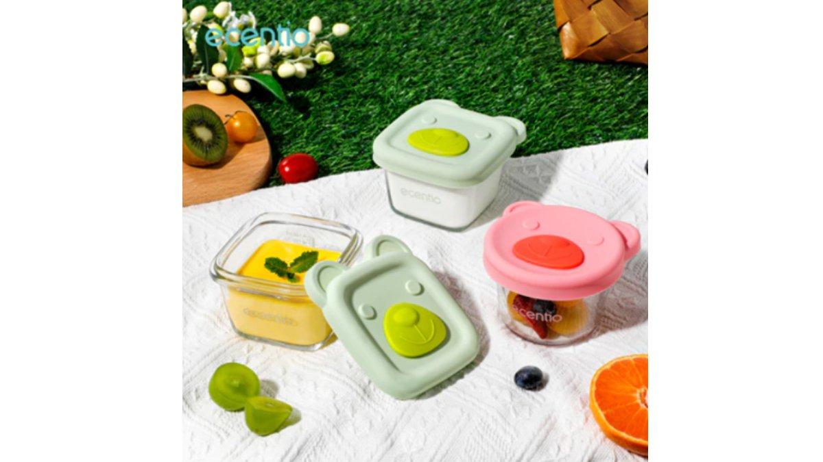 ecentio Food Container Baby MPASI Kaca