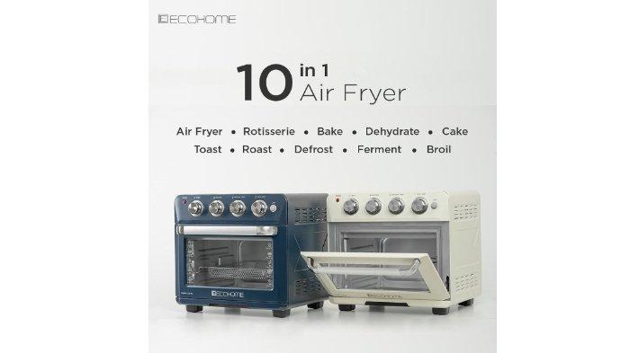 ECOHOME CUBIC AIR FRYER hadir dengan 2 pilihan warna, unggul dari segi performa, desain hingga pengoperasian yang mudah.
