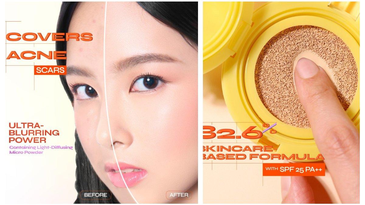 emina Daily Matte Cushion ini memiliki tekstur yang ringan dan mudah diaplikasikan ke kulit.