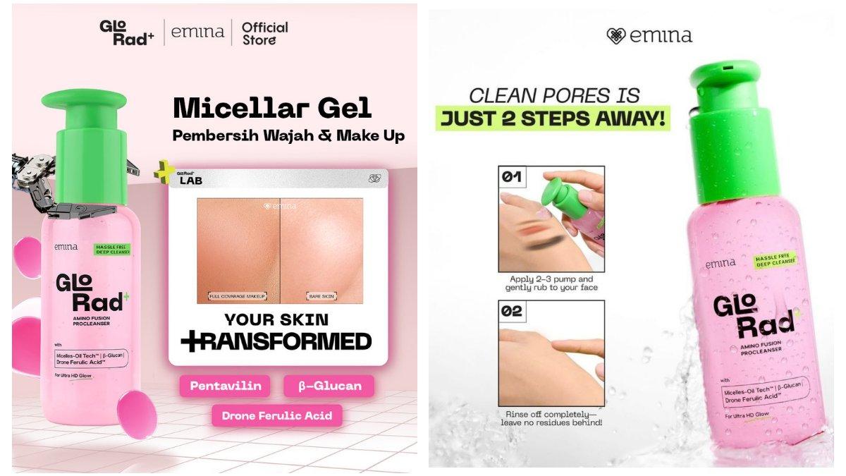 emina GloRad+ Hassle Free Cleanser Amino Fusion ProCleanser 