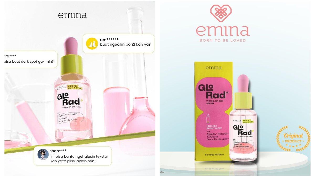 emina GloRad+ High-Res Bright Glow Water-Sphere Serum